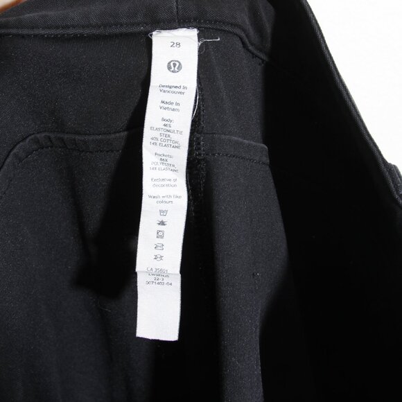 Lululemon City Sleek 5 Pocket Wide-Leg High-Rise Pant *Light Utilitech Black 28 - Picture 11 of 13